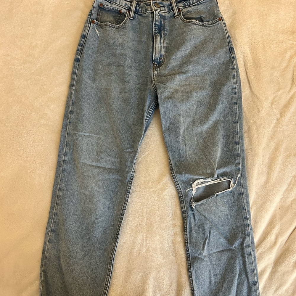 Abercrombie & Fitch High Rise Women Jeans - Light Blue